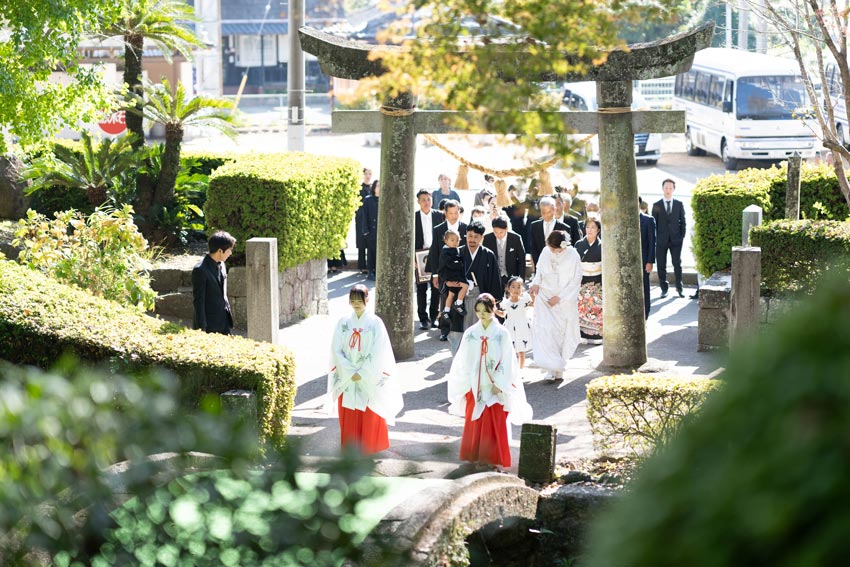 自然豊かな諏訪神社で結婚式を挙げることが夢でした｜長崎県島原市の結婚式場 ザ・マーキーズ（ウェディング石川）ウエディング