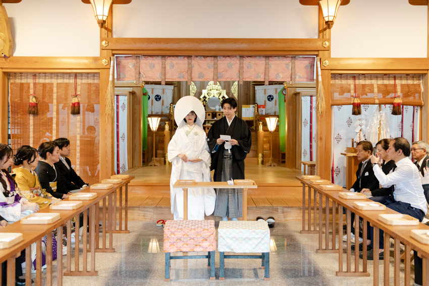 「幼いころから見守っていただいていた氏神様の元で結婚式を挙げたい。」｜長崎県島原市の結婚式場 ザ・マーキーズ（ウェディング石川）ウエディング